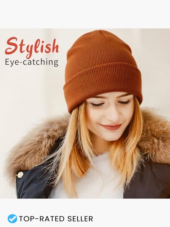 3 Pack Beanie Skull Cap Winter Double Layer Warm Knit Hat  display picture 3